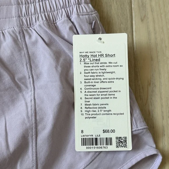 NWT Lululemon Hotty Hot HR Short - Size 8 - Picture 2 of 6